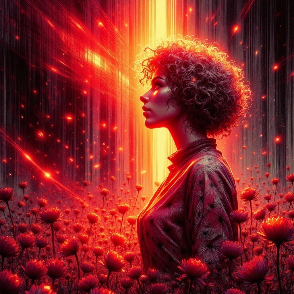 Ethereal Abstract Sketch in Ultra HD