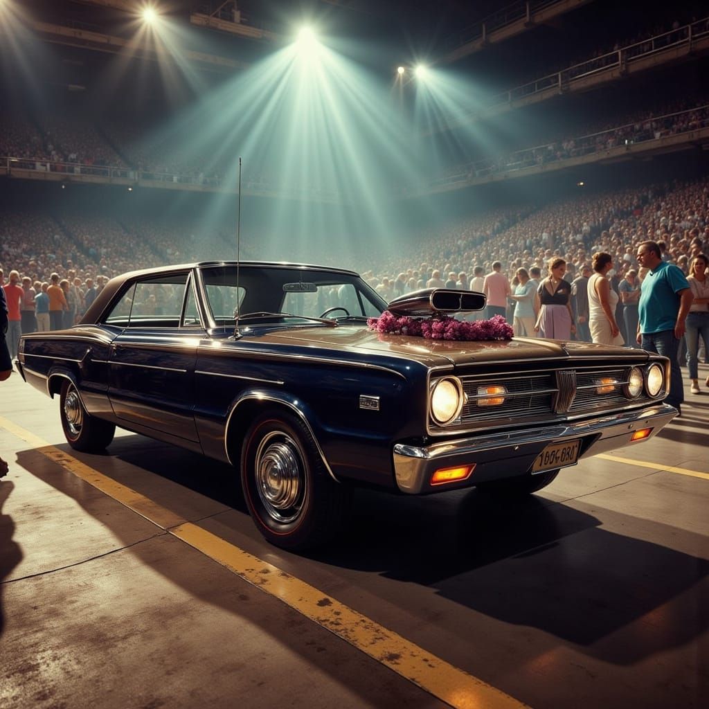 1967 Dodge Polara at Car Show in Hyperrealism
