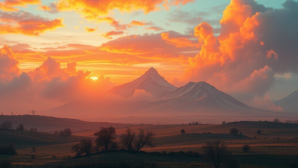 Surreal Sky-Earth Swap in Triadic Colors