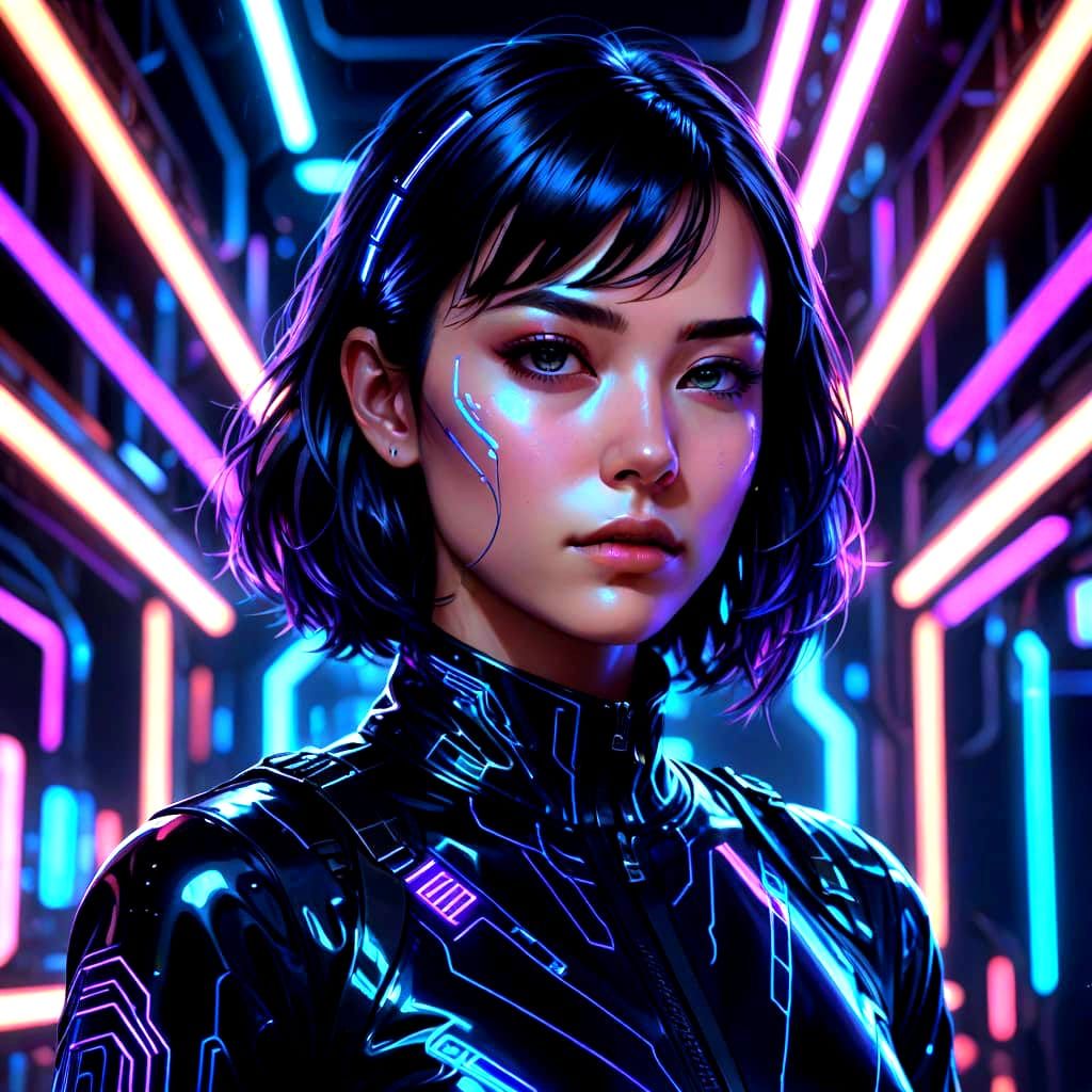 AI Generated Futuristic Portrait