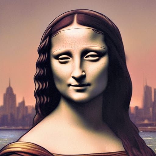 Mona Lisa Fusion: Hyperdetailed Artstation Portrait