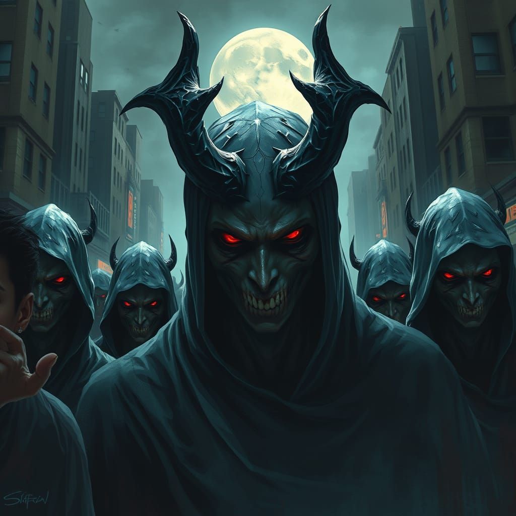 Eerie Servants Infiltrate City Under Blighted Moon