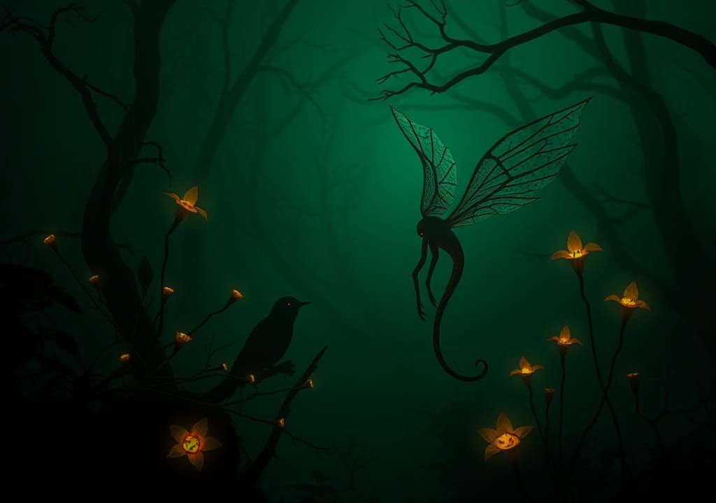 Eldritch Fauna and Flora in a Surreal Dance