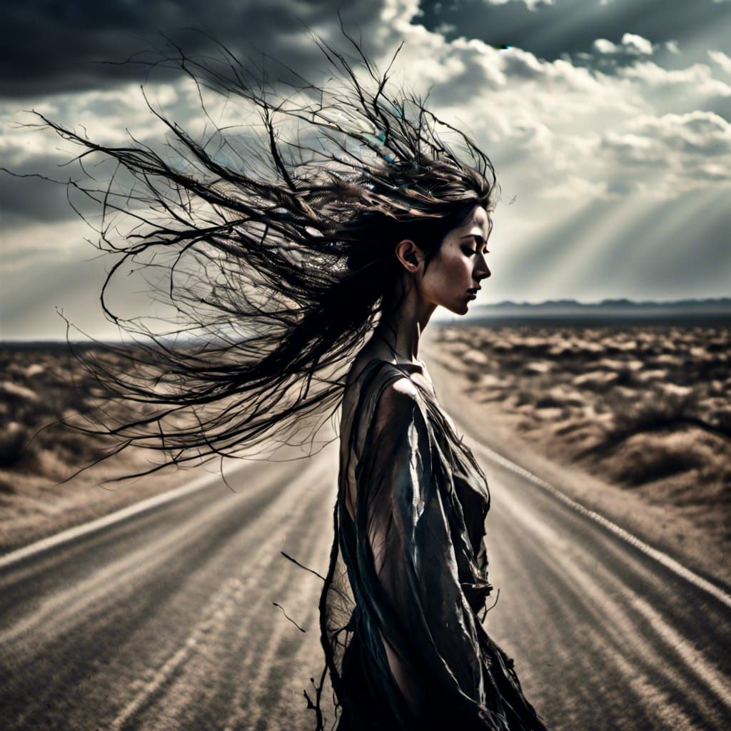 Dark Desert Highway: Professional Photography