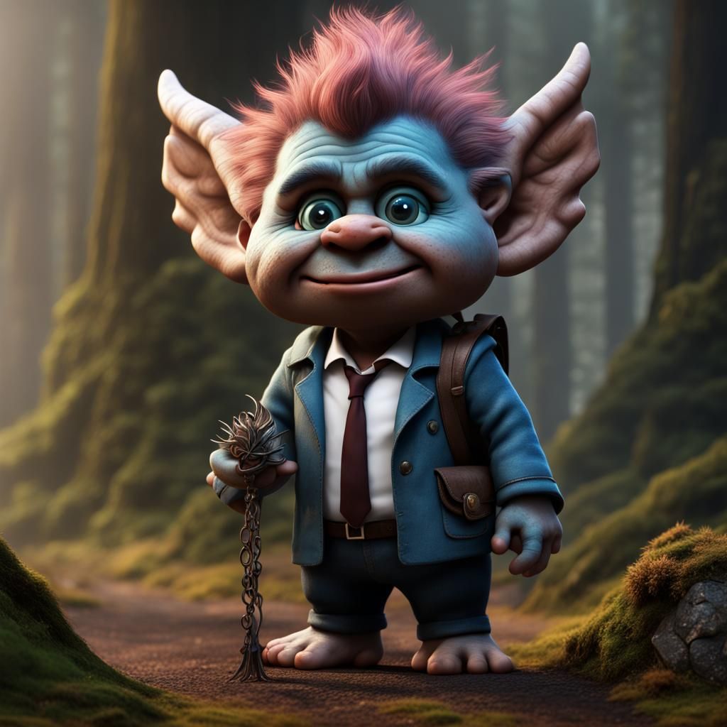 Hyperrealistic Trolls as Castiel in Supernatural
