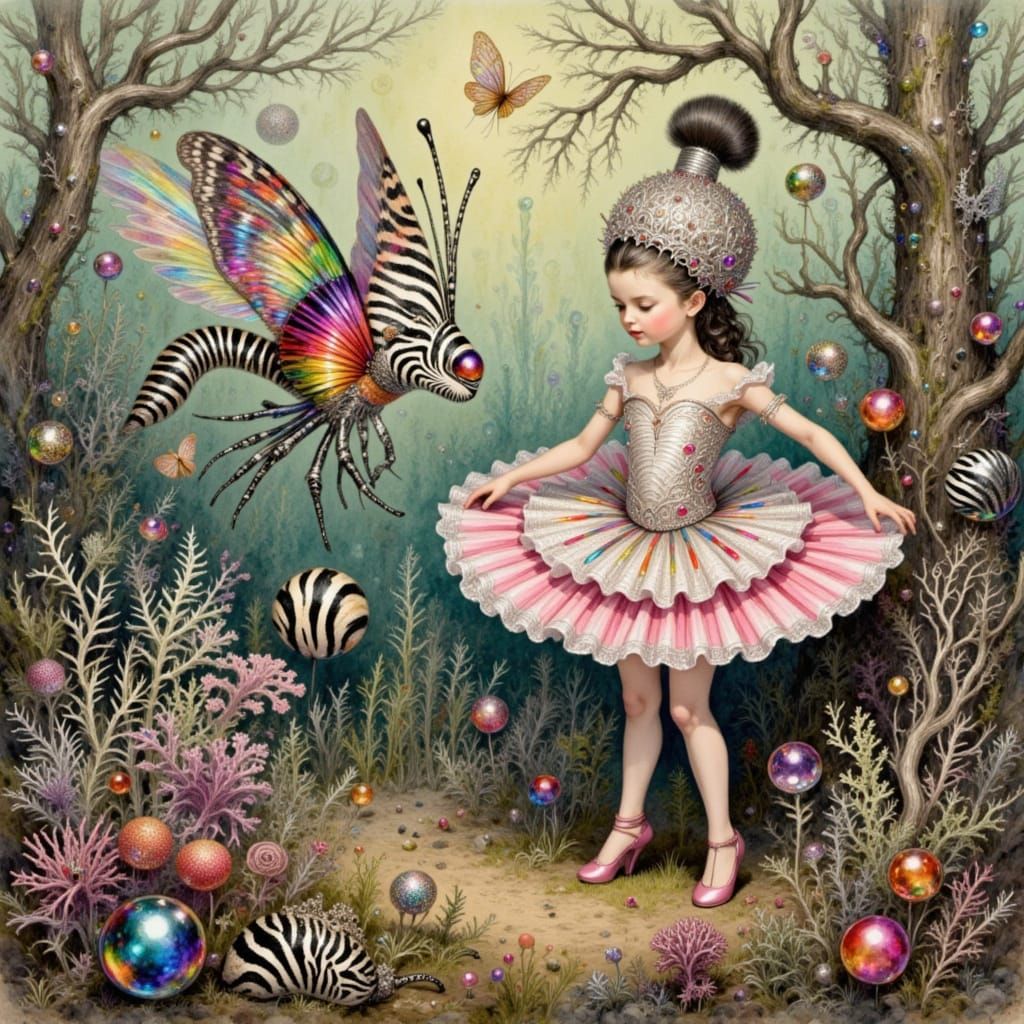 Zebra Punk Ballerina Dancer