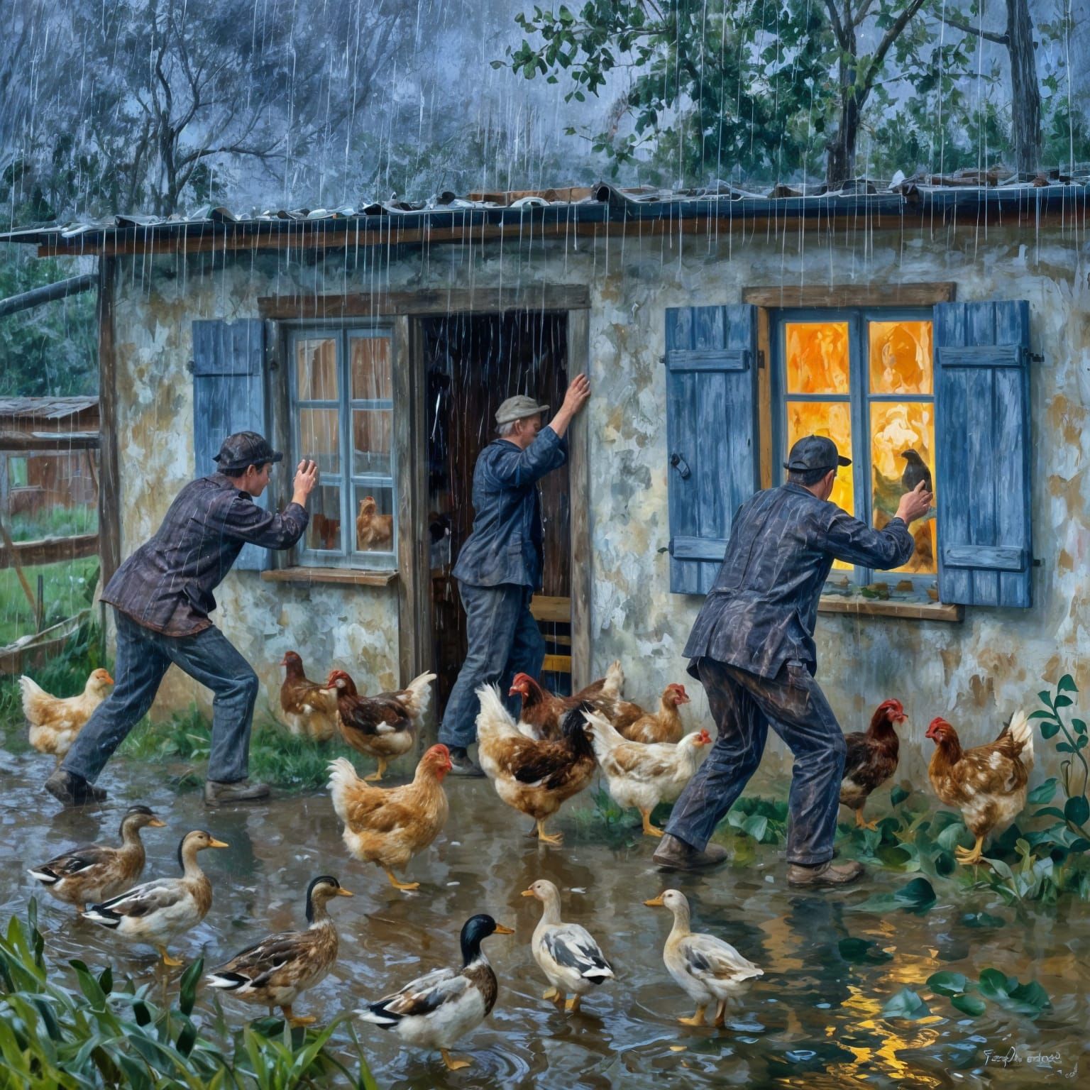 Save the Chickens. The Ducks are On Their Own.