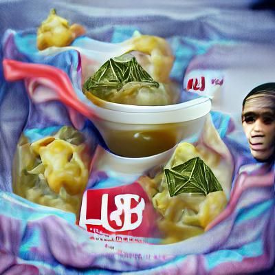 Bowl of Delicious Wonton Soup