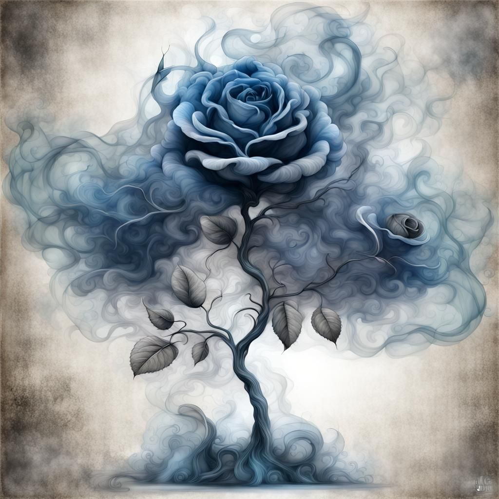 Smoky Blue Rose