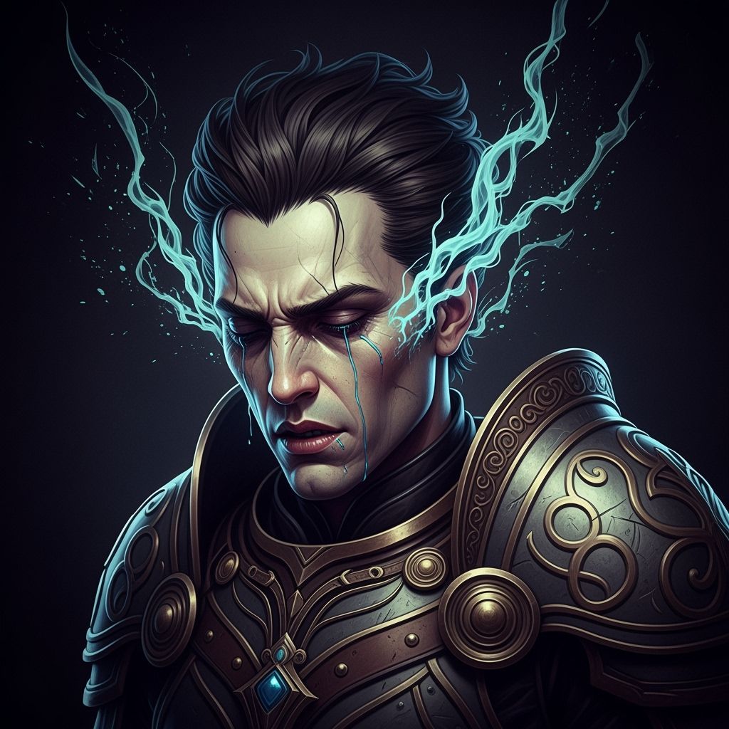 Grimdark Portrait with Dynamic Lighting