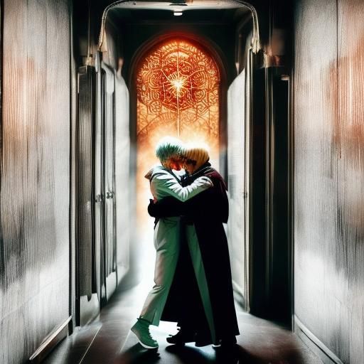 Nightmare Horror: Crying Boy in Tiled Room