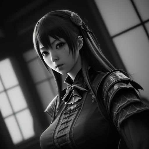 Hyperrealistic Japanese Gothic Gamer in HDR