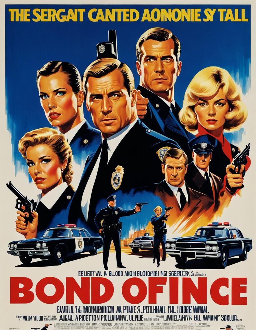 NYPD Action Movie Poster: Hyperrealistic Cinematic Scene