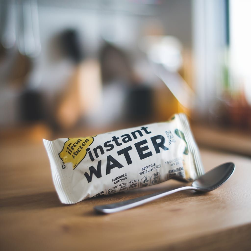 Photo of "Instant Water" Food Packet
