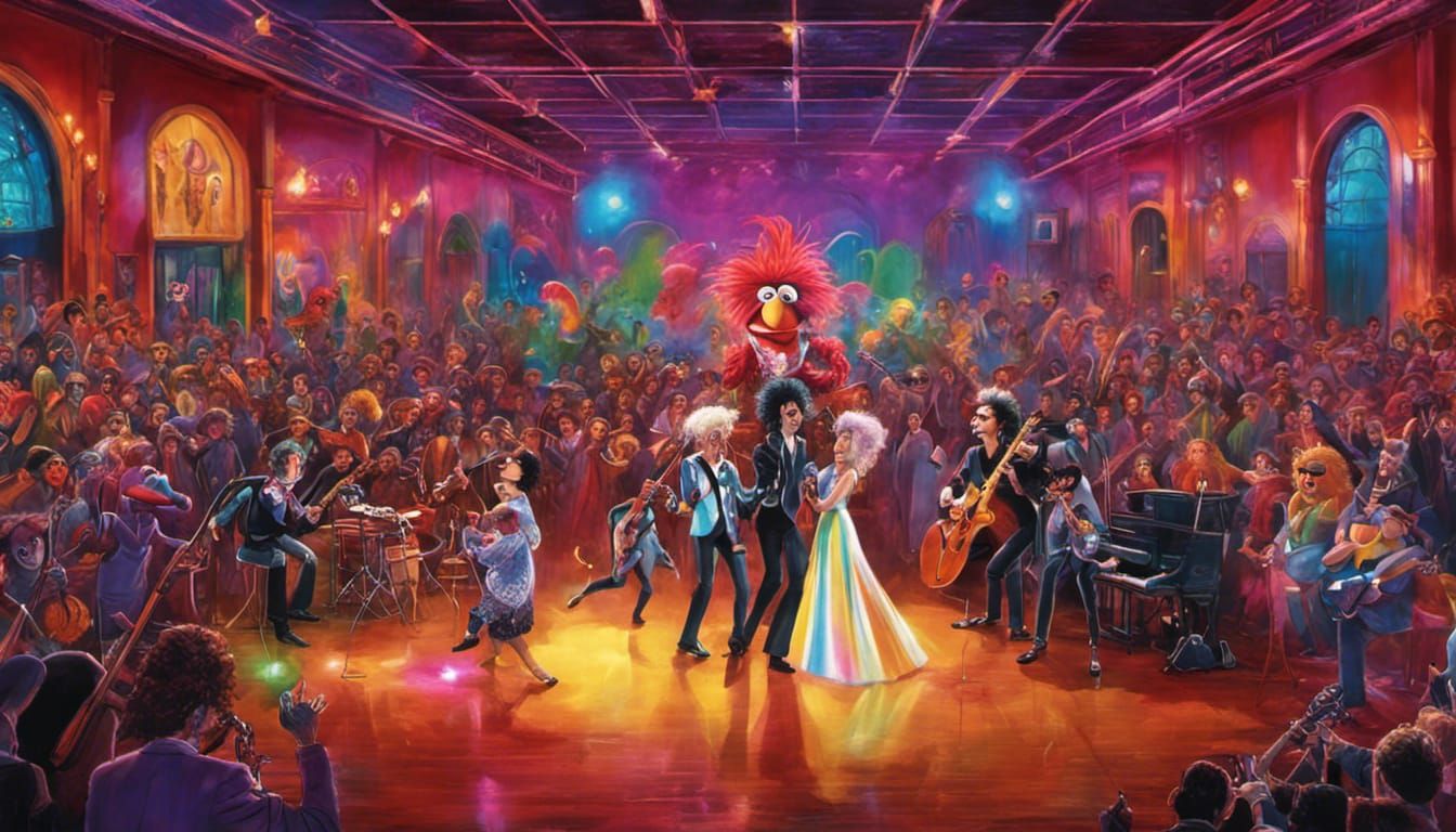 Queen at Muppet High Reunion, Tim Burton Style