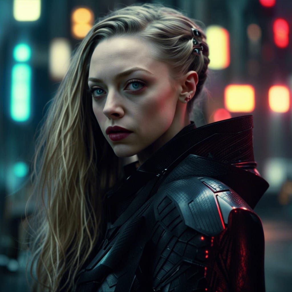 Amanda Seyfried as Sith in Cyberpunk City