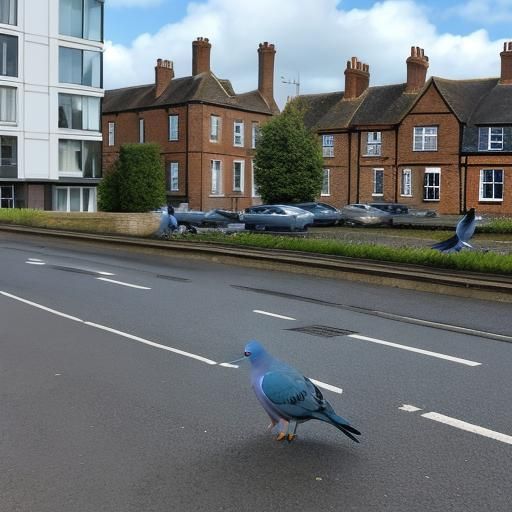 Blue pigeon sightings mystify locals in Maidenhead