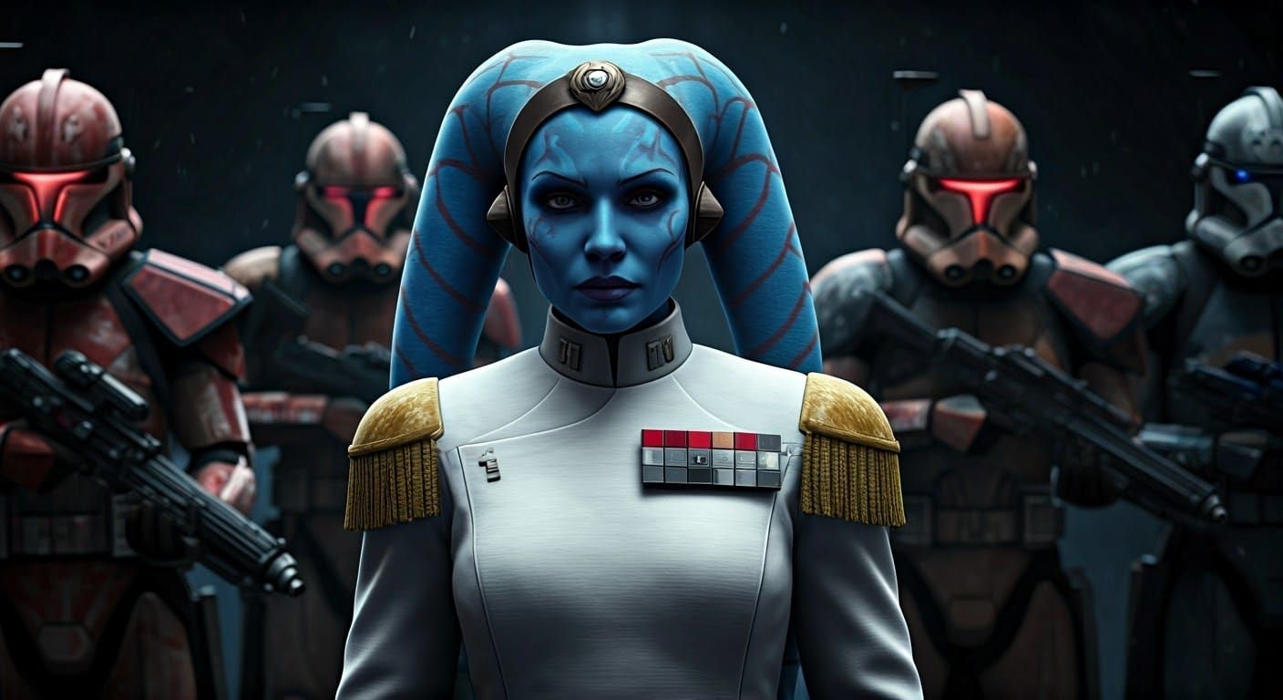 Twi'lek Grand Admiral Commands Clone Troopers