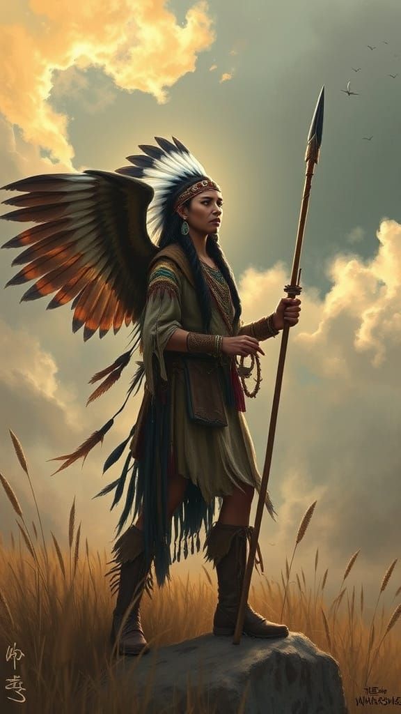 Comanche Warrior Naru Confronts Celestial Threats in the Wil...