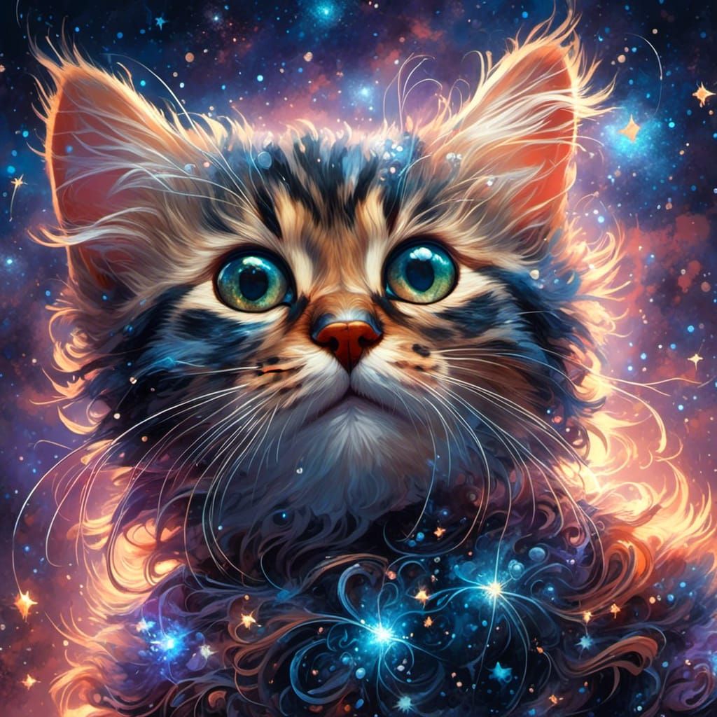 Star spangled kitten