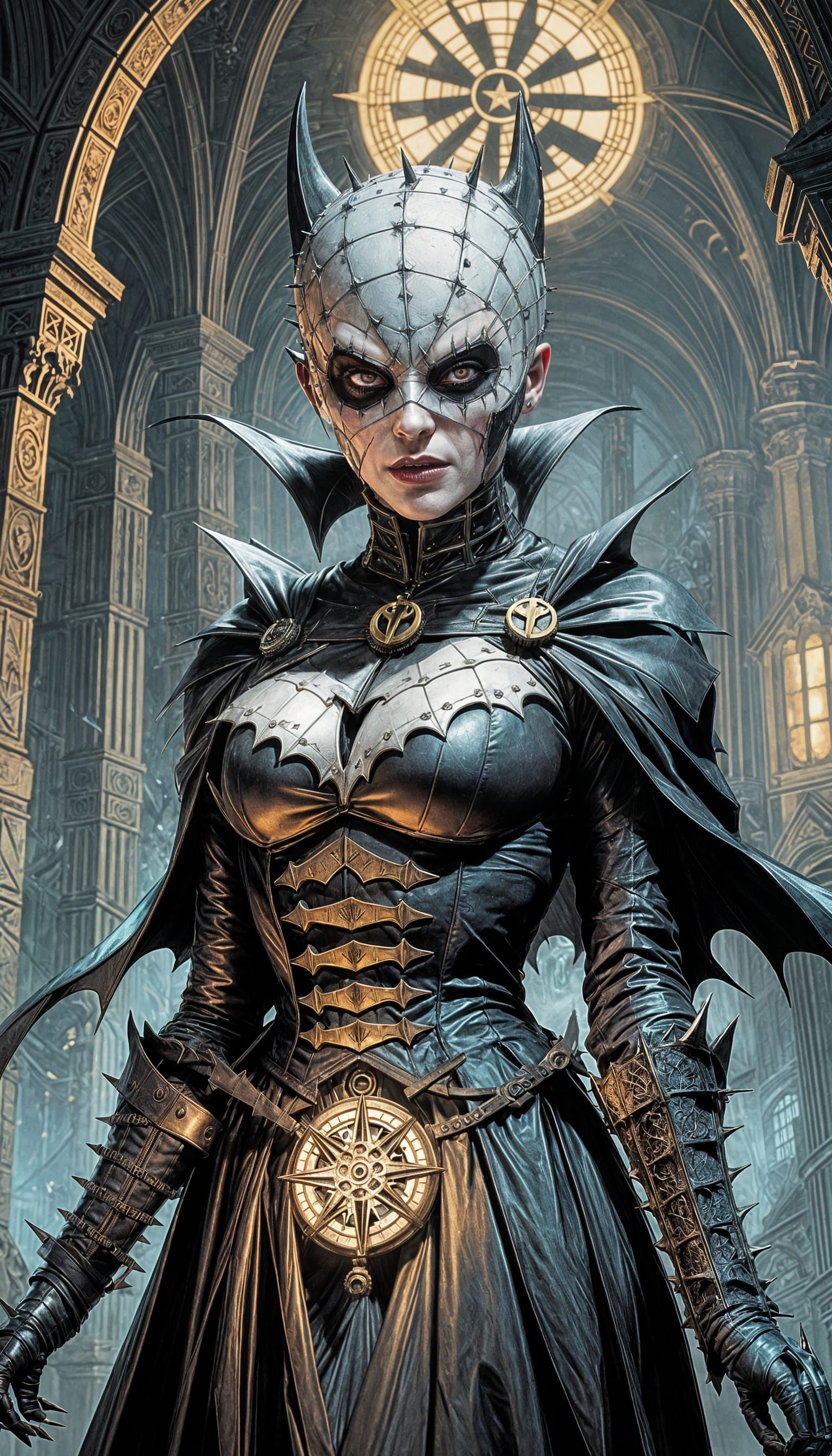 Batgirl Cenobite: A Hellraiser Horror Transformation