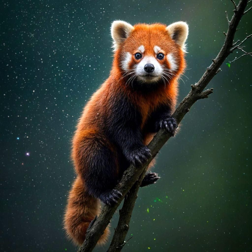 Bioluminescent Hybrid Radiates Glow in Smoky Dreamscape