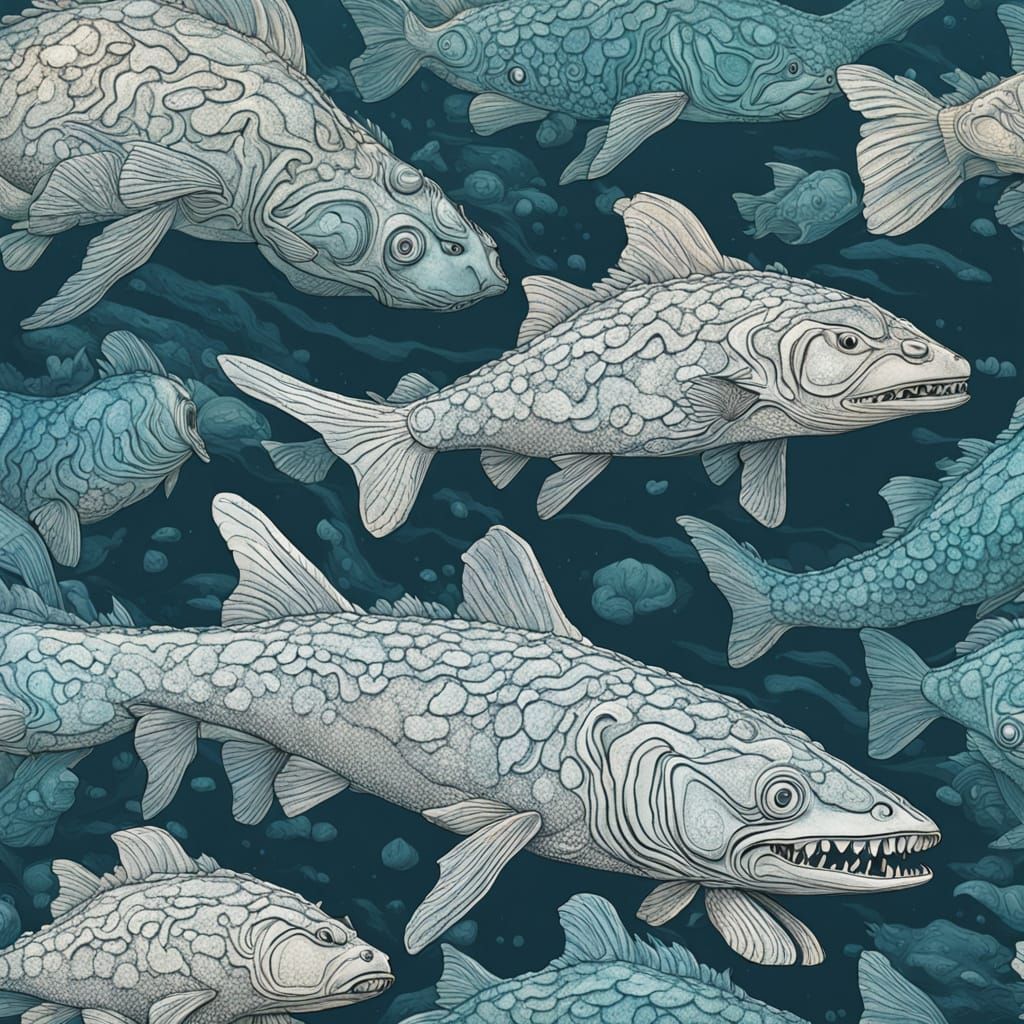 Monstrous Sea Creature Sleeps on Ocean Floor