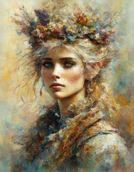 Portrait of a Woman Elf
