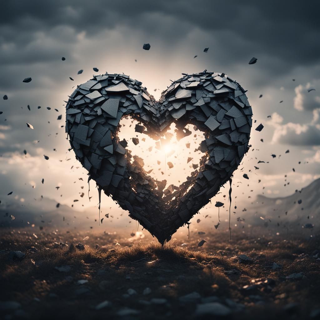 Beautiful Imperfect Broken Heart in High Resolution