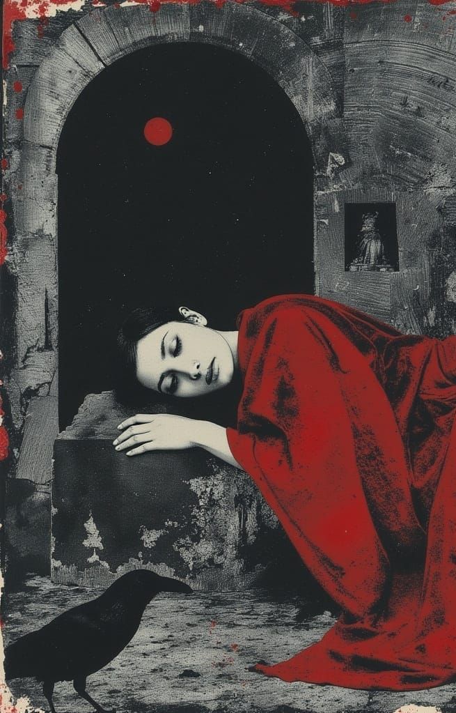 Shakespeare's Juliet in a Macabre Crypt Scene