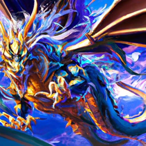 Yu Gi Oh Dragon Concept Art in 8K