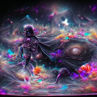 Holographic Astral Cosmos in Mixed Media