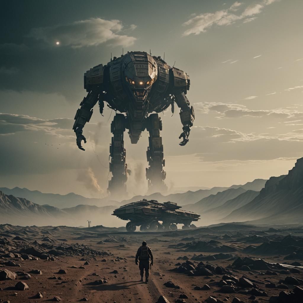 Salo's Dramatic Arrival on Titan: A Cinematic Still