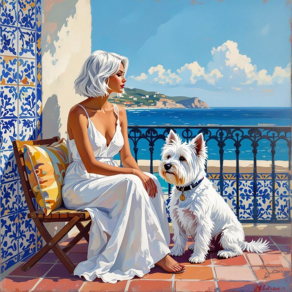 Azulejo Breeze: Westie & Me