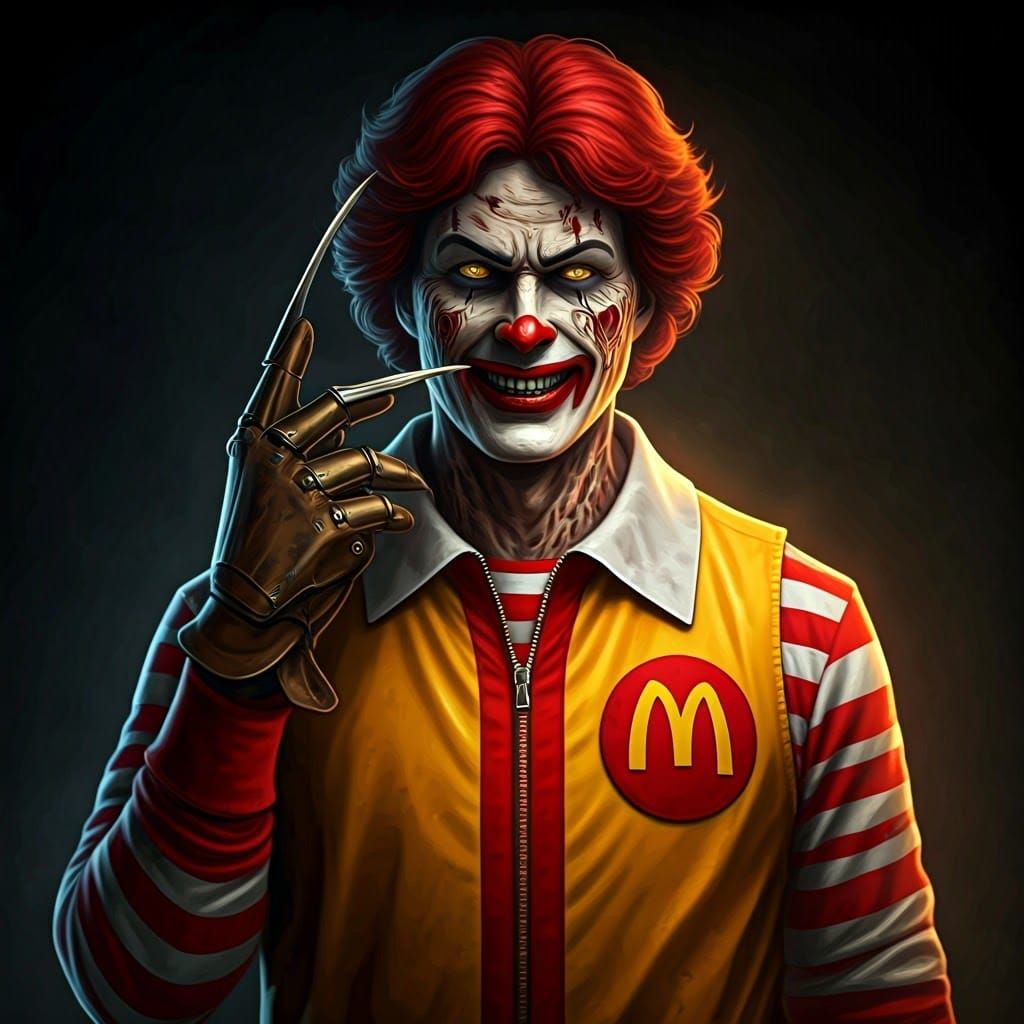 Terrifying Ronald Krueger: Dark Fantasy Nightmare