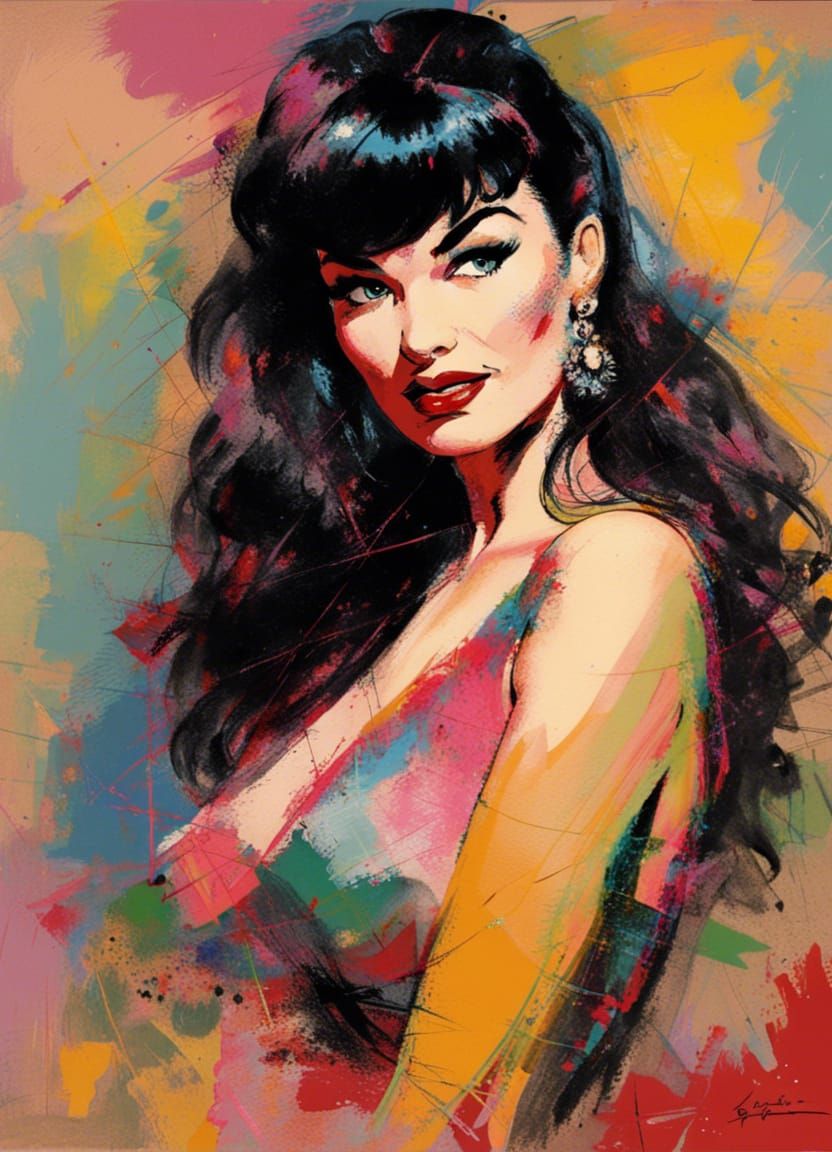 Retro Portrait in Expressive Style