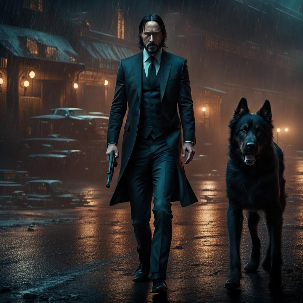 Cinematic Close-Up: Man at the Continental