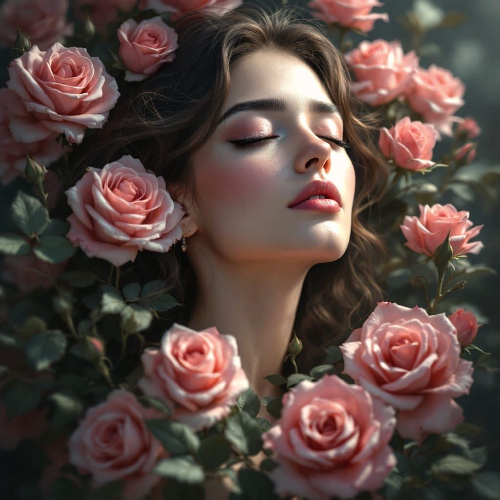 Enchanting Portrait of Rose in Signature Style