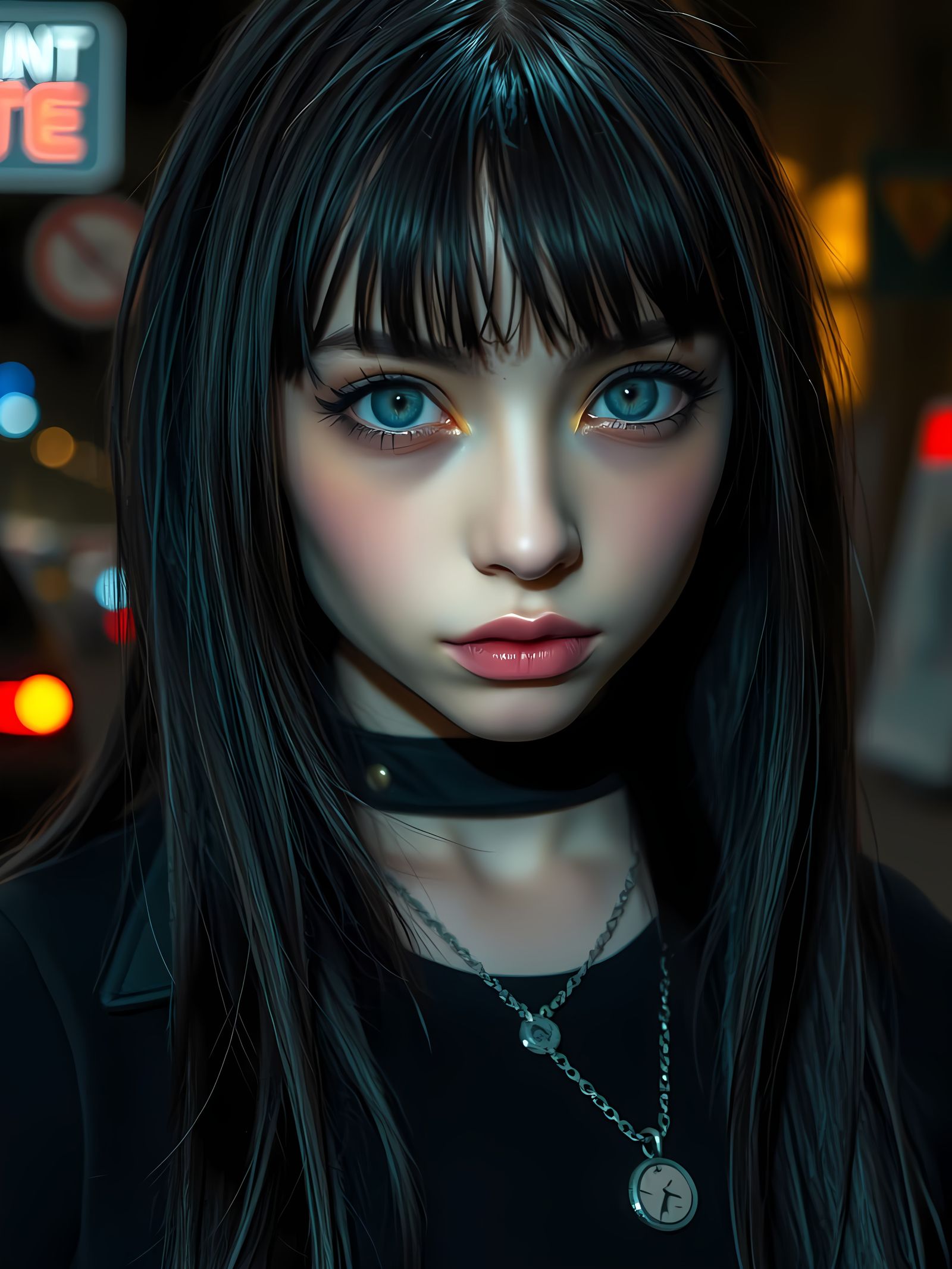 Gothic Technopunk Street Urchin in Digital Art