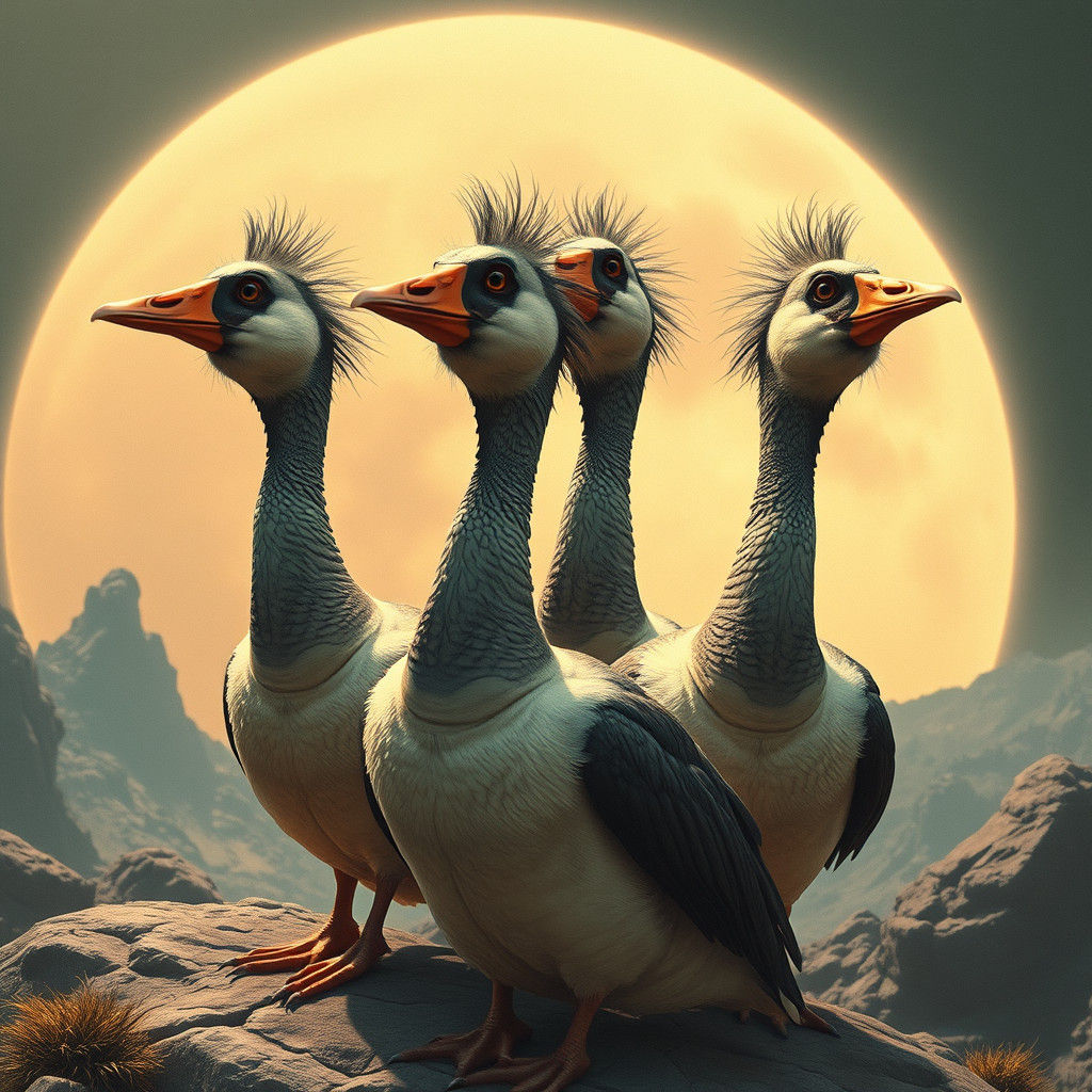 Anthropomorphic Geese Punk Odyssey in Space: A Darkly Comic....