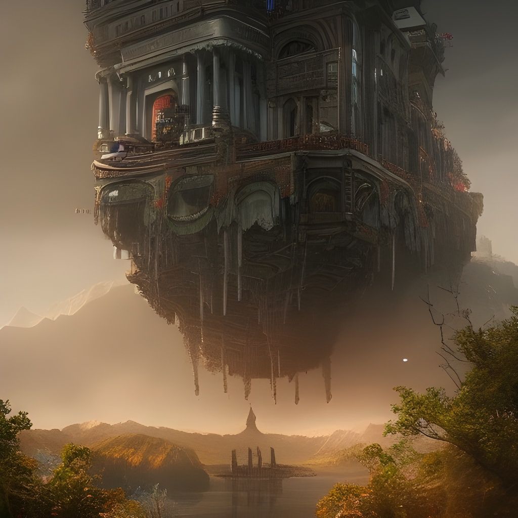 Dramatic Digital Painting of Leftovers