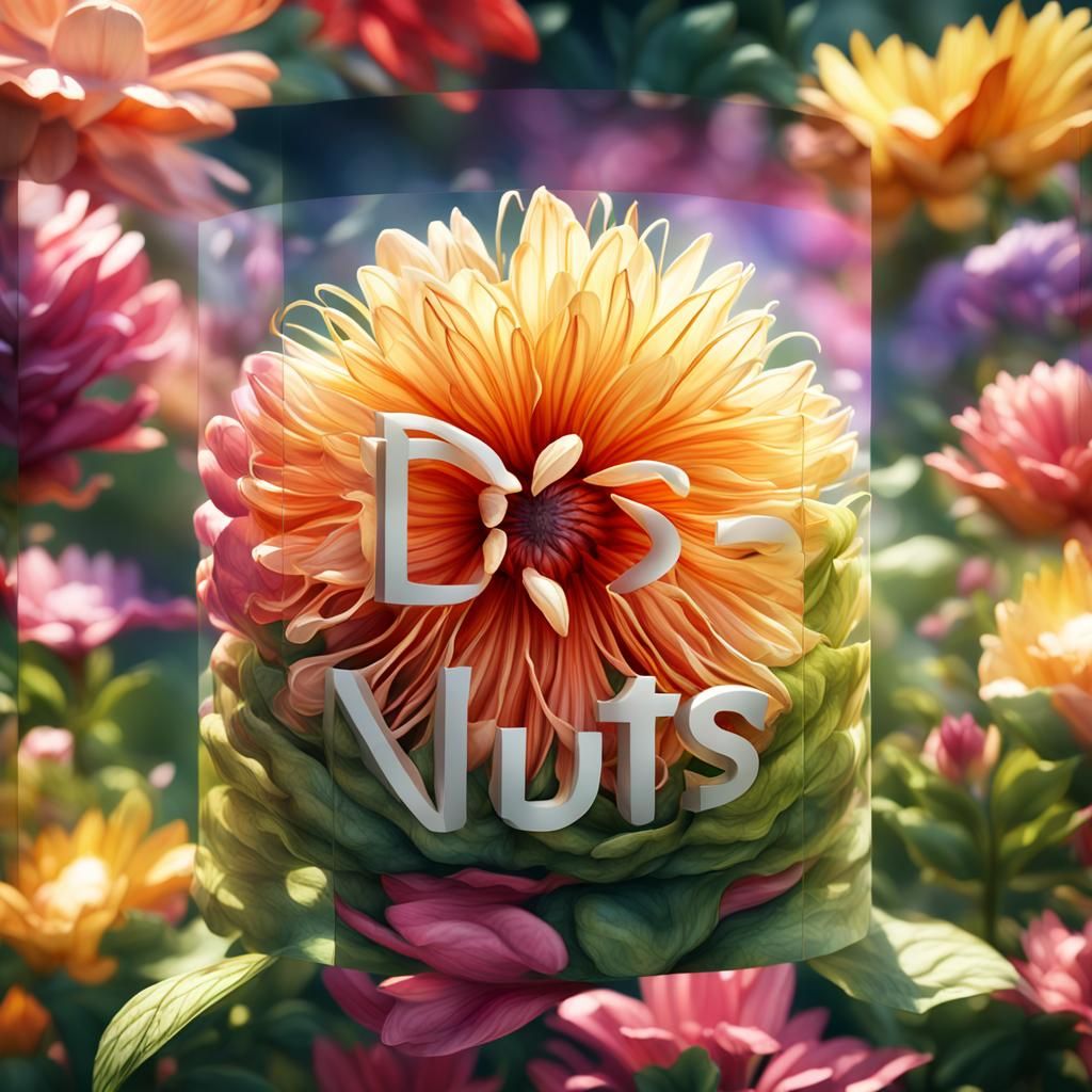 Lush Garden: Hyper-Realistic Botany Illustration in 8K