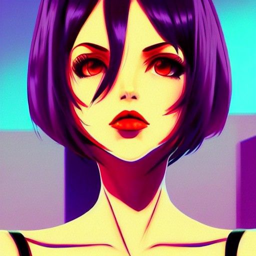 Faye Valentine Vaporwave Art
