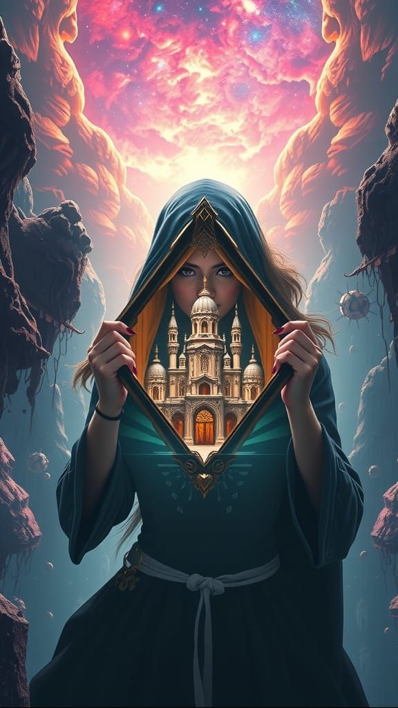 Enigmatic Woman Unveils Pocket Universe in Vibrant Dreamworl...