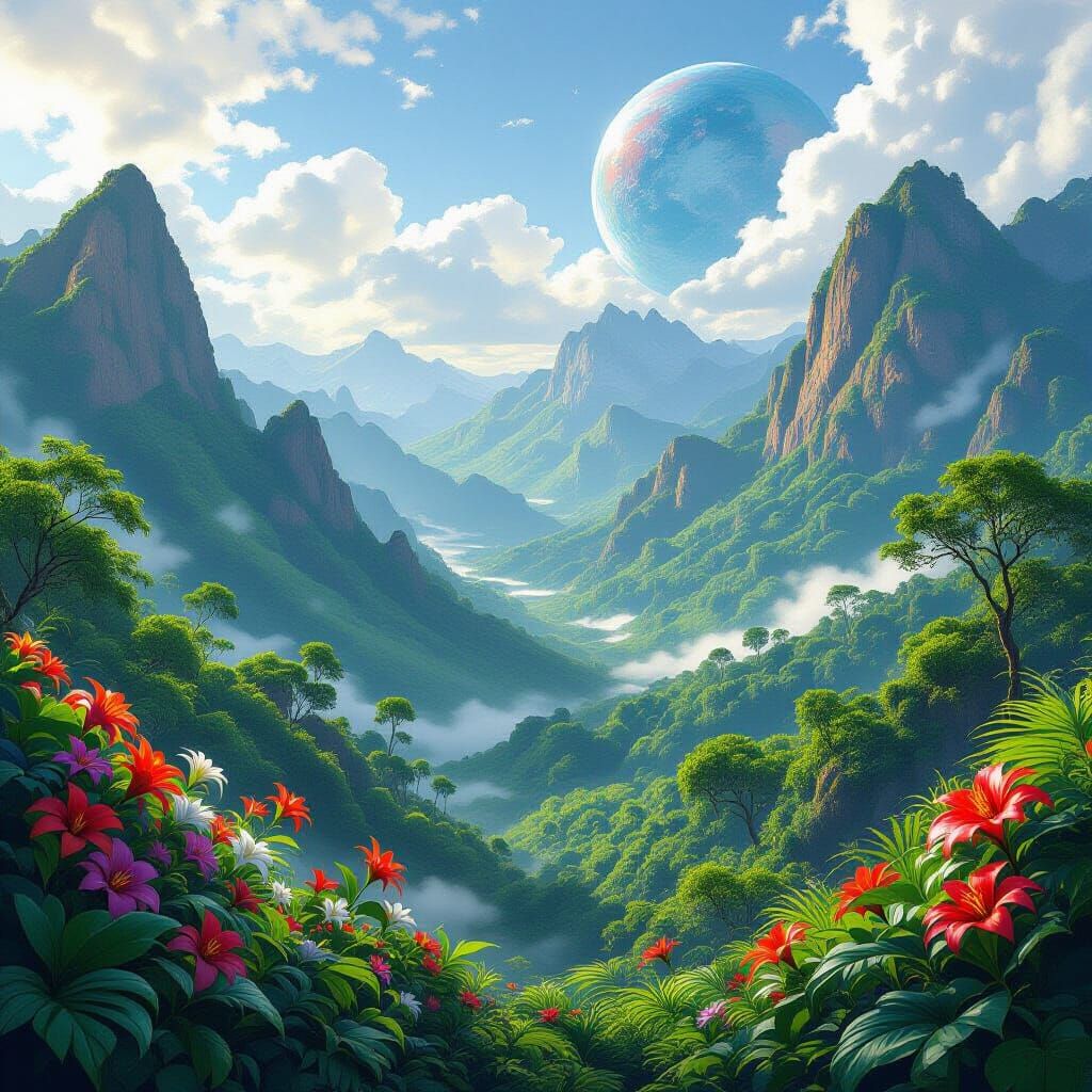 Panatha: Jungle Planet Landscape Art