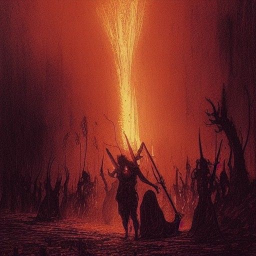 Evil Fairies Ignite Village with Magic Wands