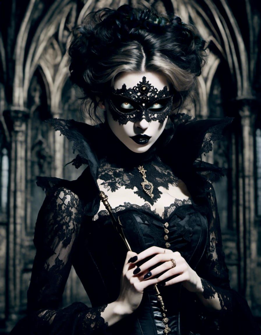 creepy gothic beauty