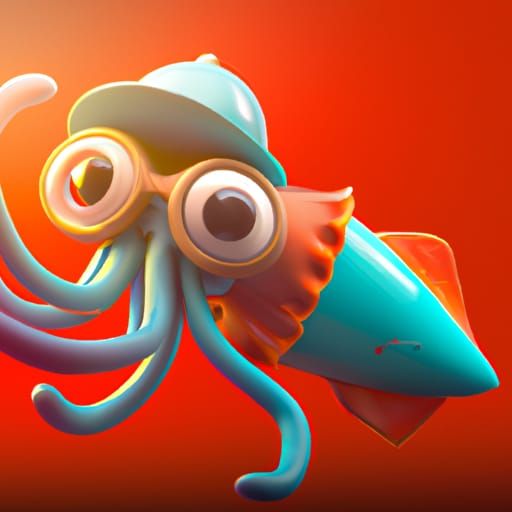 Squid Game as a Wax Figure in 3D Style