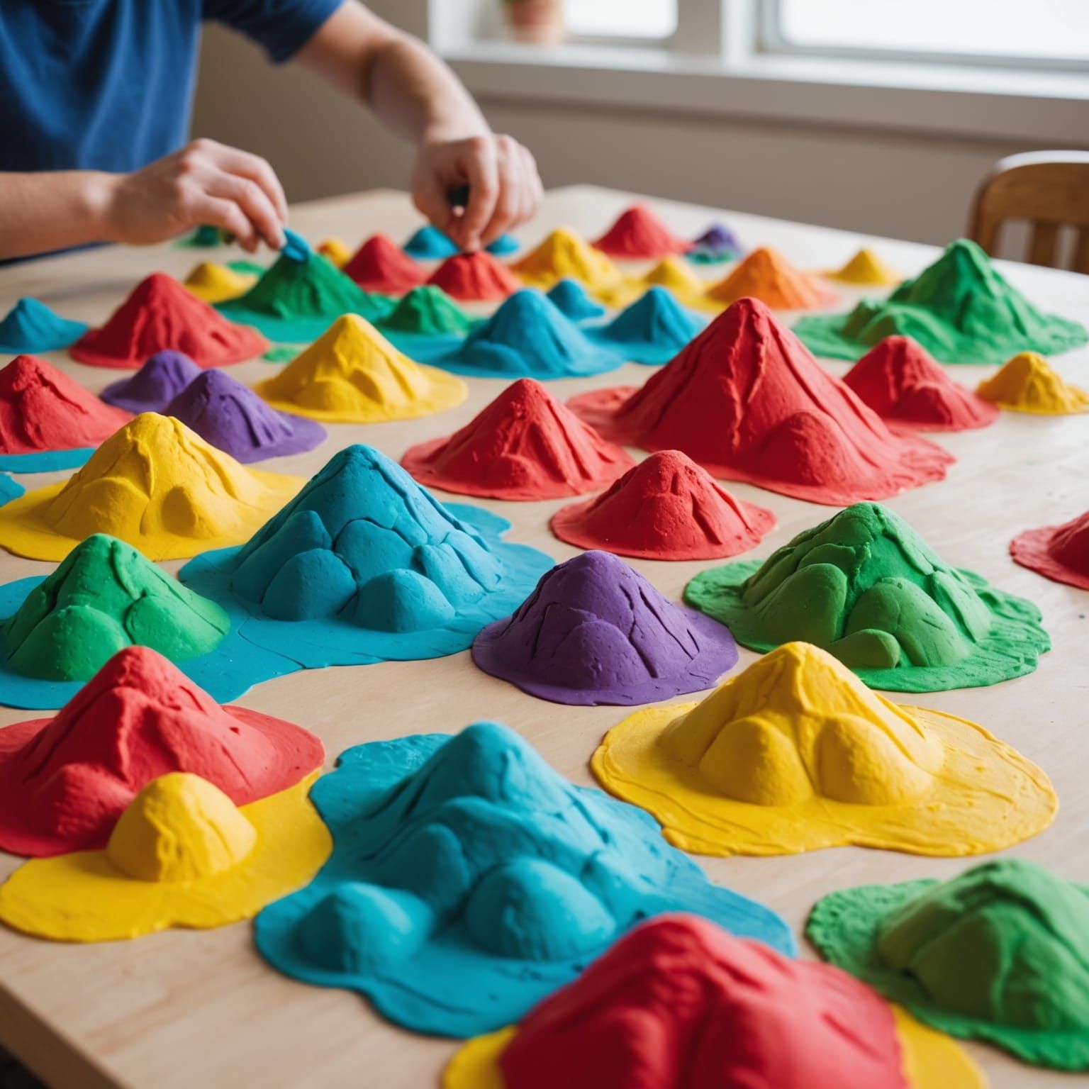 Vibrant Playdough Landscapes