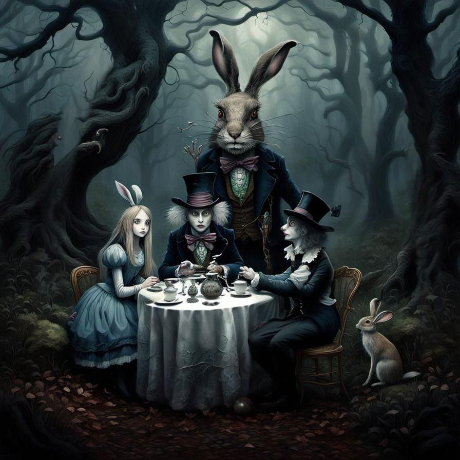 Gothic Tea Party in Dark Wonderland